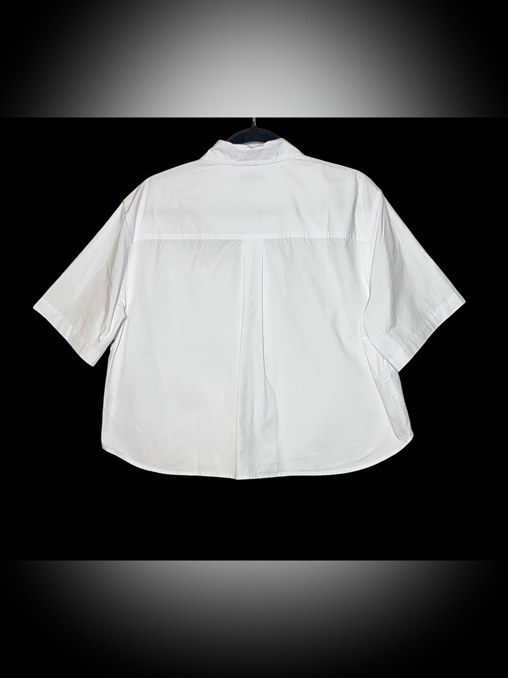 NWT Madewell Straight-Hem Short-Sleeve Shirt in White Poplin, Sizes S & M - Picture 7 of 9